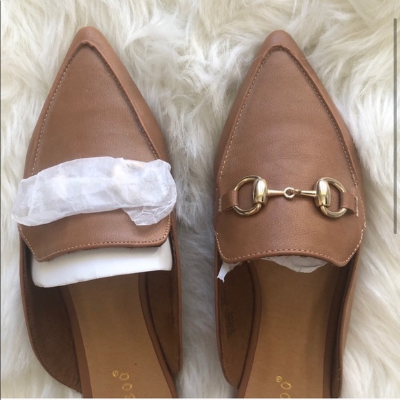 Bamboo Tan Mules - Picture 1 of 5